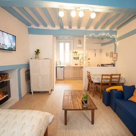 Blue Appartment With A Fireplace Dieppe Bagian luar foto